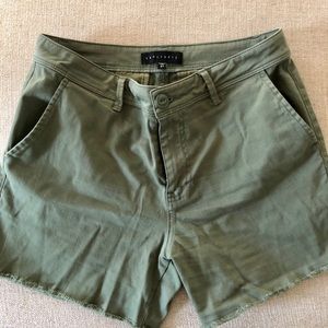 Army green sanctuary shorts
